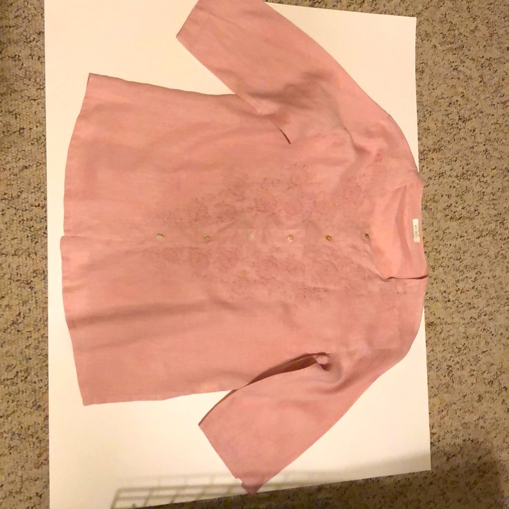 Chiani linen top